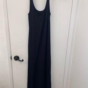 Black long summer dress